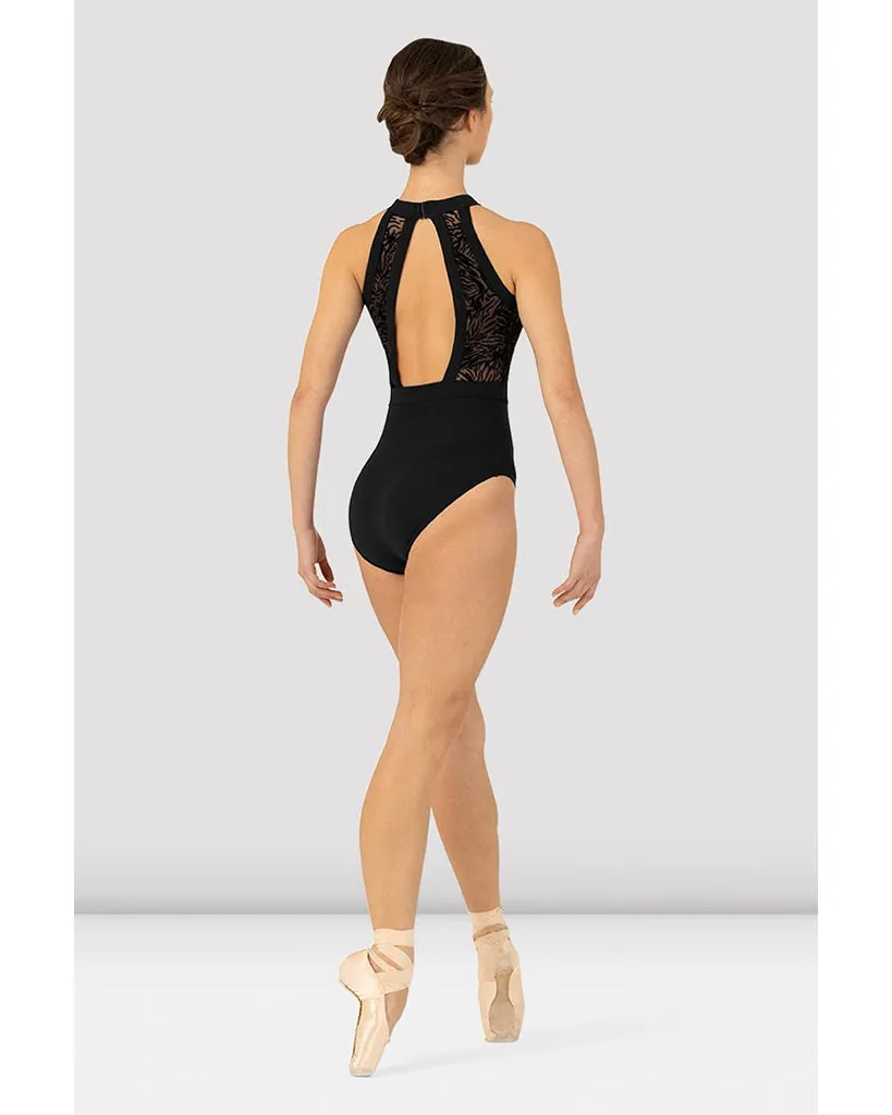 Bloch Kayla High Neck Open Back Sleeveless Leotard - L1085 Womens