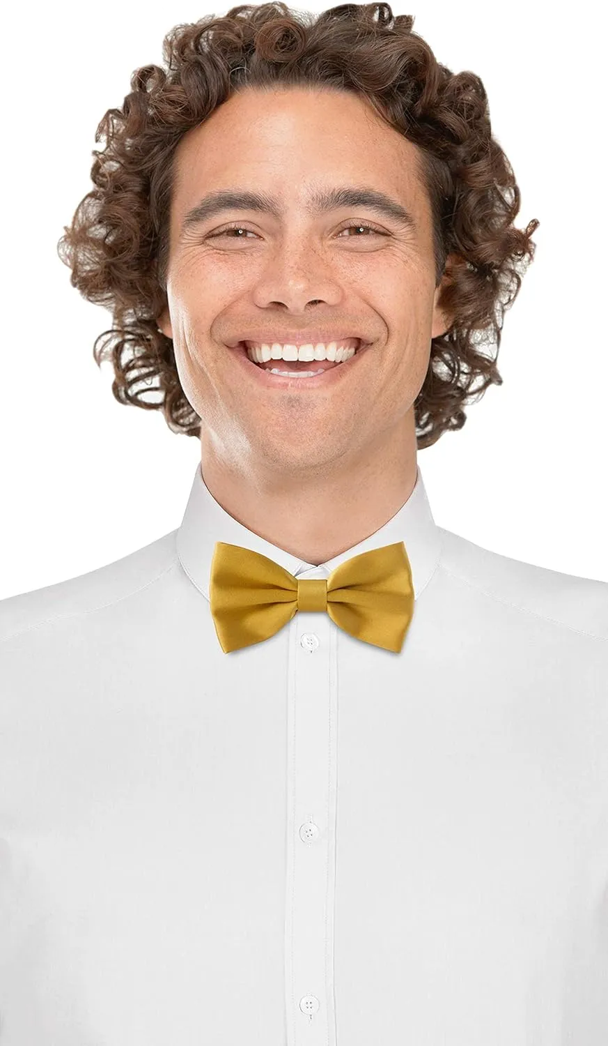 Bow Tie House Real Silk Classic Pre-Tied Bow Tie Formal Solid Tuxedo with Gift Box