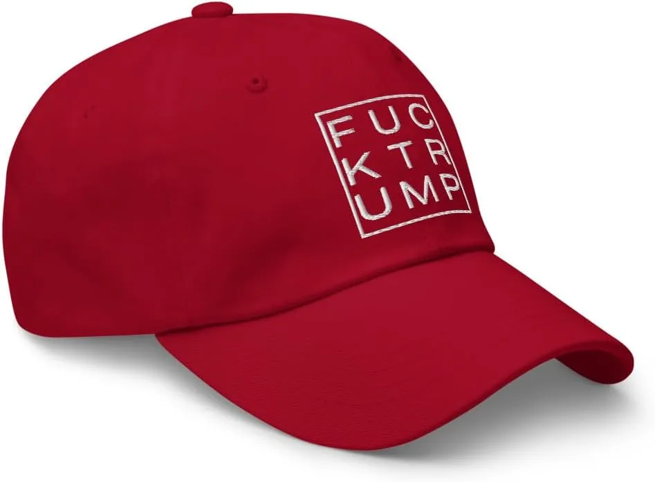 Classic Embroidered Anti Trump Fuck Trump Hate Lies Racism Fascism Sexism Resist hat