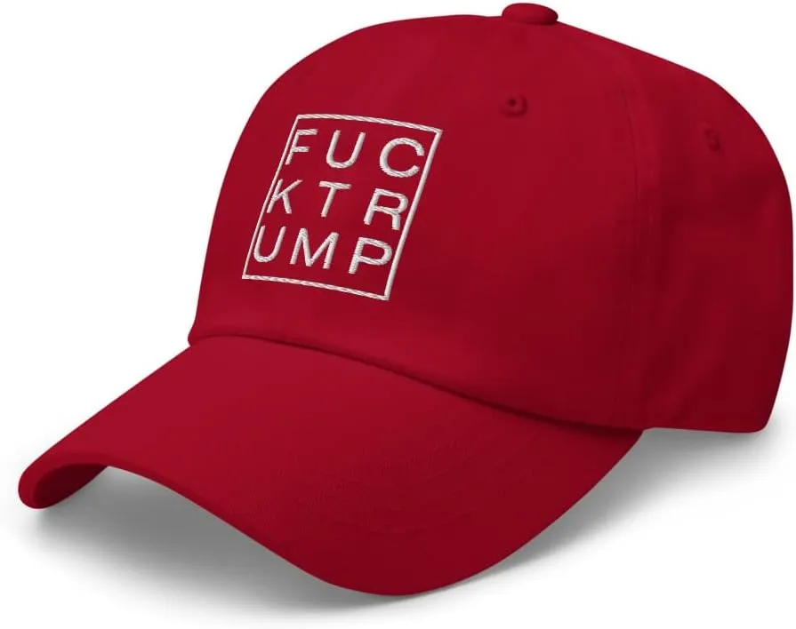 Classic Embroidered Anti Trump Fuck Trump Hate Lies Racism Fascism Sexism Resist hat