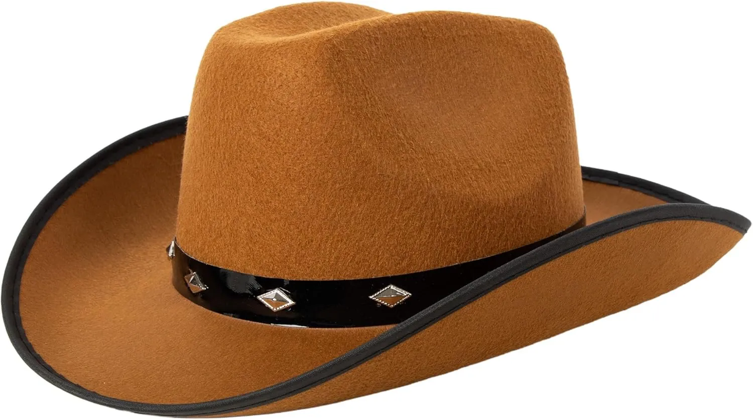 Classic Studded Cowboy Hat  Stylish Studded Western Hat, Size 7 1/8 for Men & Women