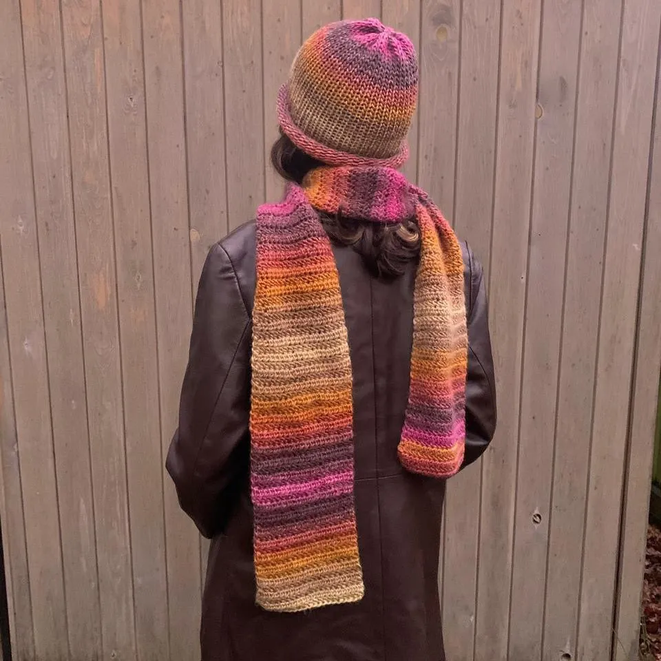 Handmade knitted ombré beanies - choose your colour