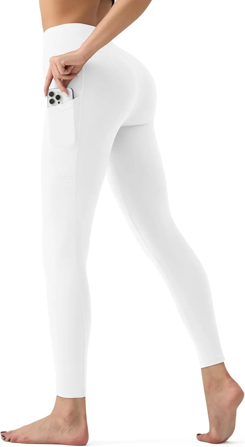 High Waisted Leggings for Women - Tummy Control Yoga Pants for Workout Running Athletic Women's Leggings Plus Size