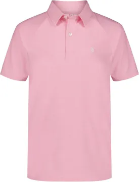 IZOD Boys' Short Sleeve Performance Stripe Polo Shirt