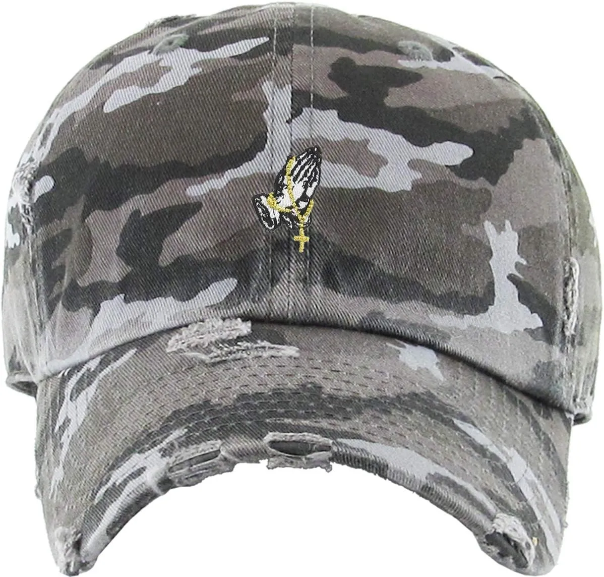 KBETHOS Praying Hands Rosary Dad Hat Baseball Cap Unconstructed Polo Style Adjustable Unisex