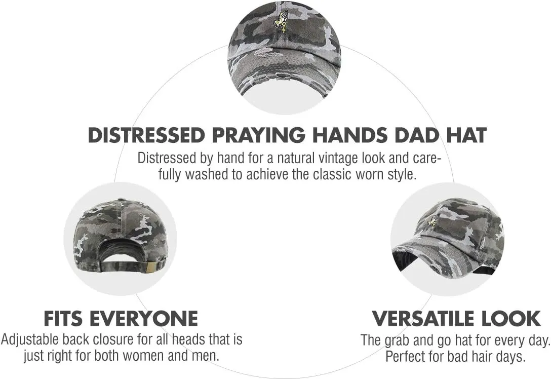 KBETHOS Praying Hands Rosary Dad Hat Baseball Cap Unconstructed Polo Style Adjustable Unisex