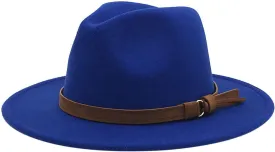 Men & Women Classic Wide Brim Floppy Panama Hat Fedora Hat Rancher Jazz Hat Vintage Church