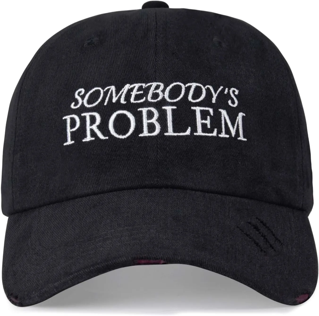Men Women Embroidery Somebody's Problem Baseball Cap Vintage Black DAD MOM Funny Gifts Trucker Cotton vios