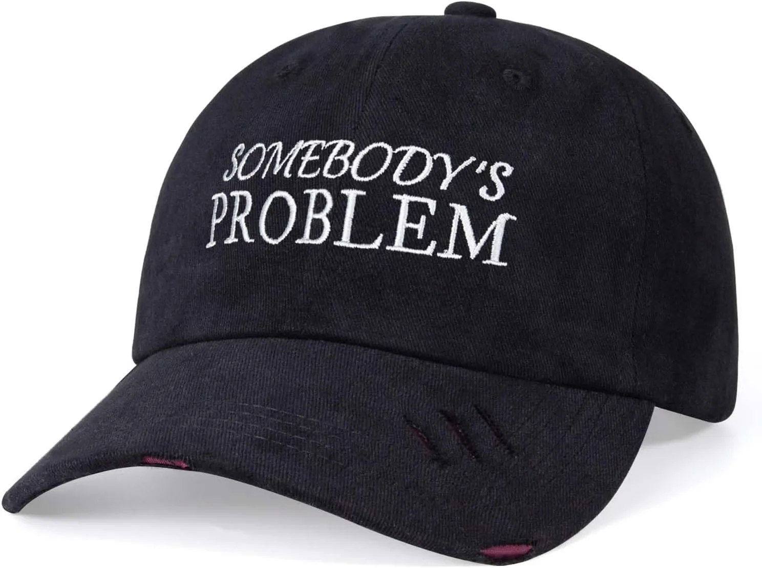 Men Women Embroidery Somebody's Problem Baseball Cap Vintage Black DAD MOM Funny Gifts Trucker Cotton vios