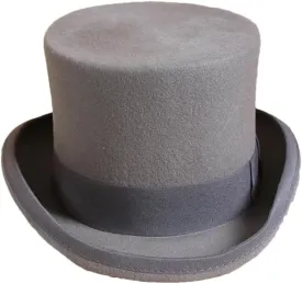 Men Wool Flat Top Fedora Hats Panama Magician Cap Gentleman Unisex Elegant Hat