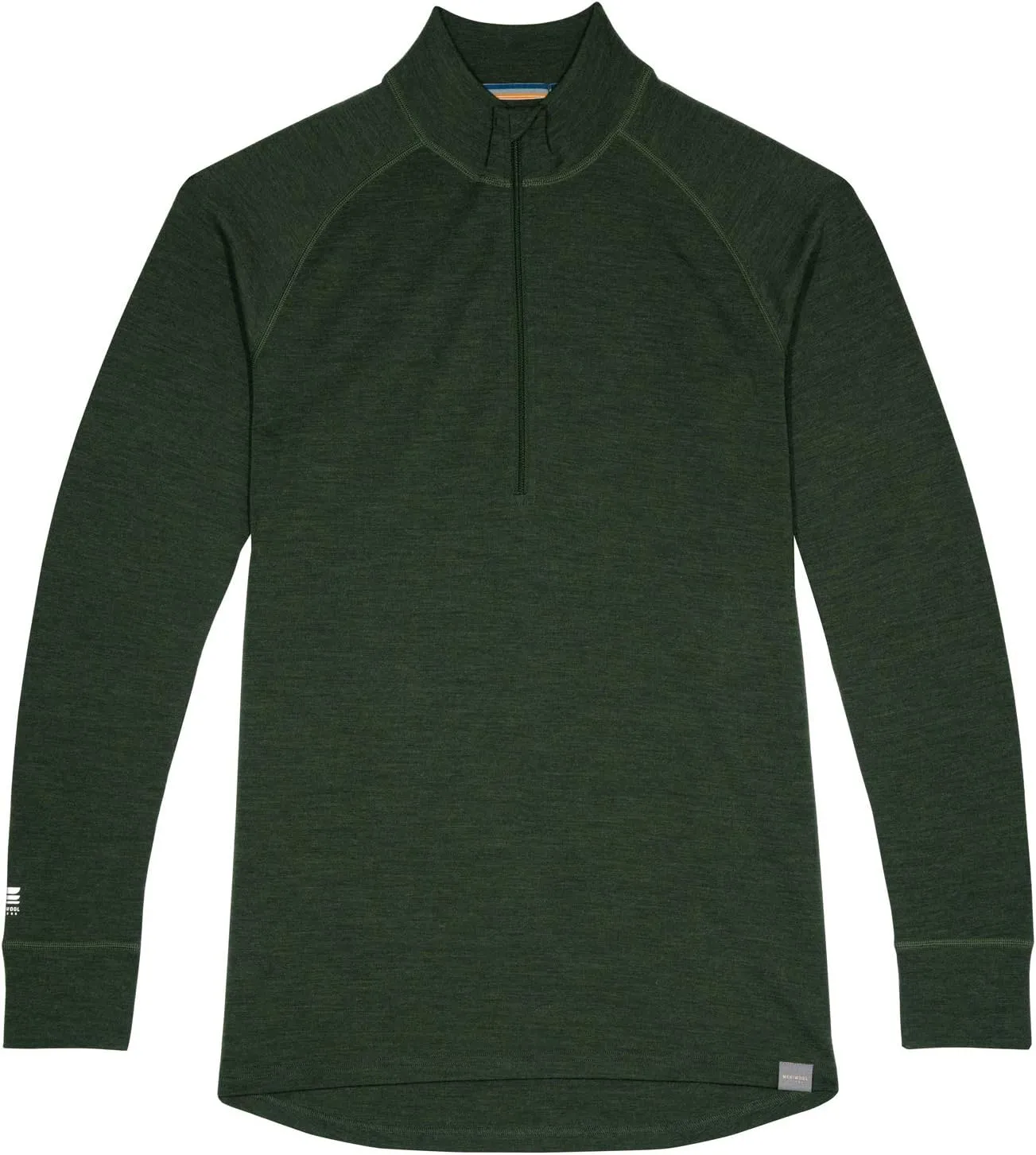 MERIWOOL Mens Base Layer 100% Merino Wool Midweight 250g Half Zip Sweater for Men