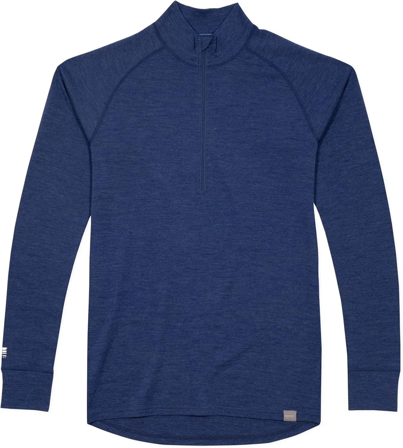 MERIWOOL Mens Base Layer 100% Merino Wool Midweight 250g Half Zip Sweater for Men