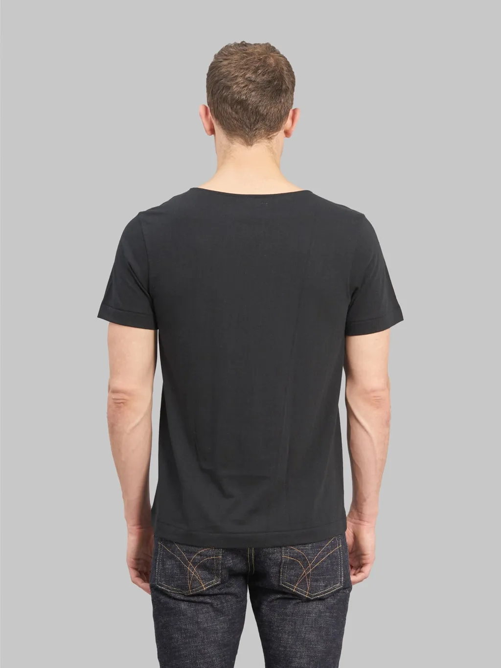 Merz b. Schwanen 114 1920s 5.5oz Loopwheeled Classic Fit T-Shirt Deep Black