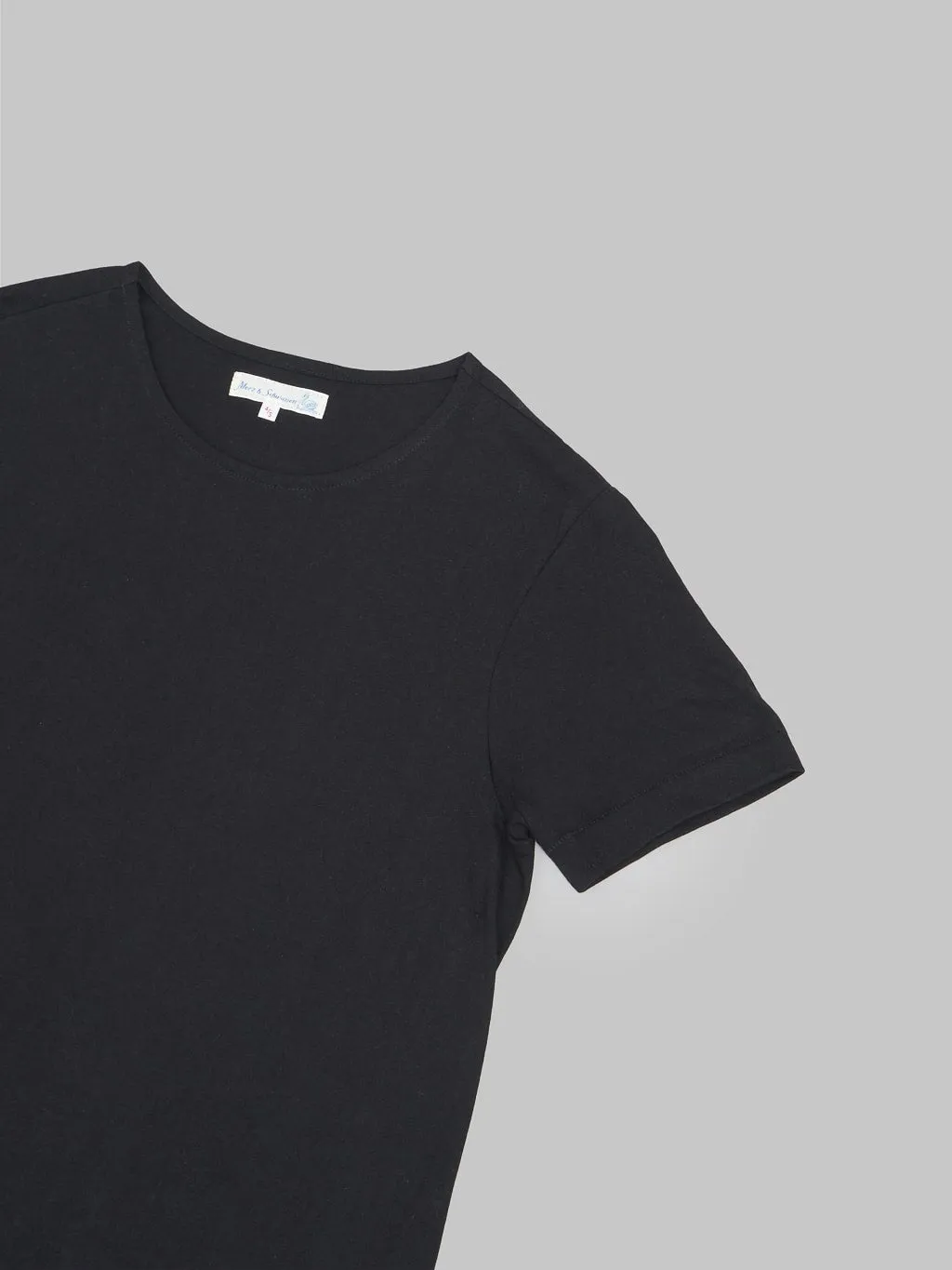 Merz b. Schwanen 114 1920s 5.5oz Loopwheeled Classic Fit T-Shirt Deep Black