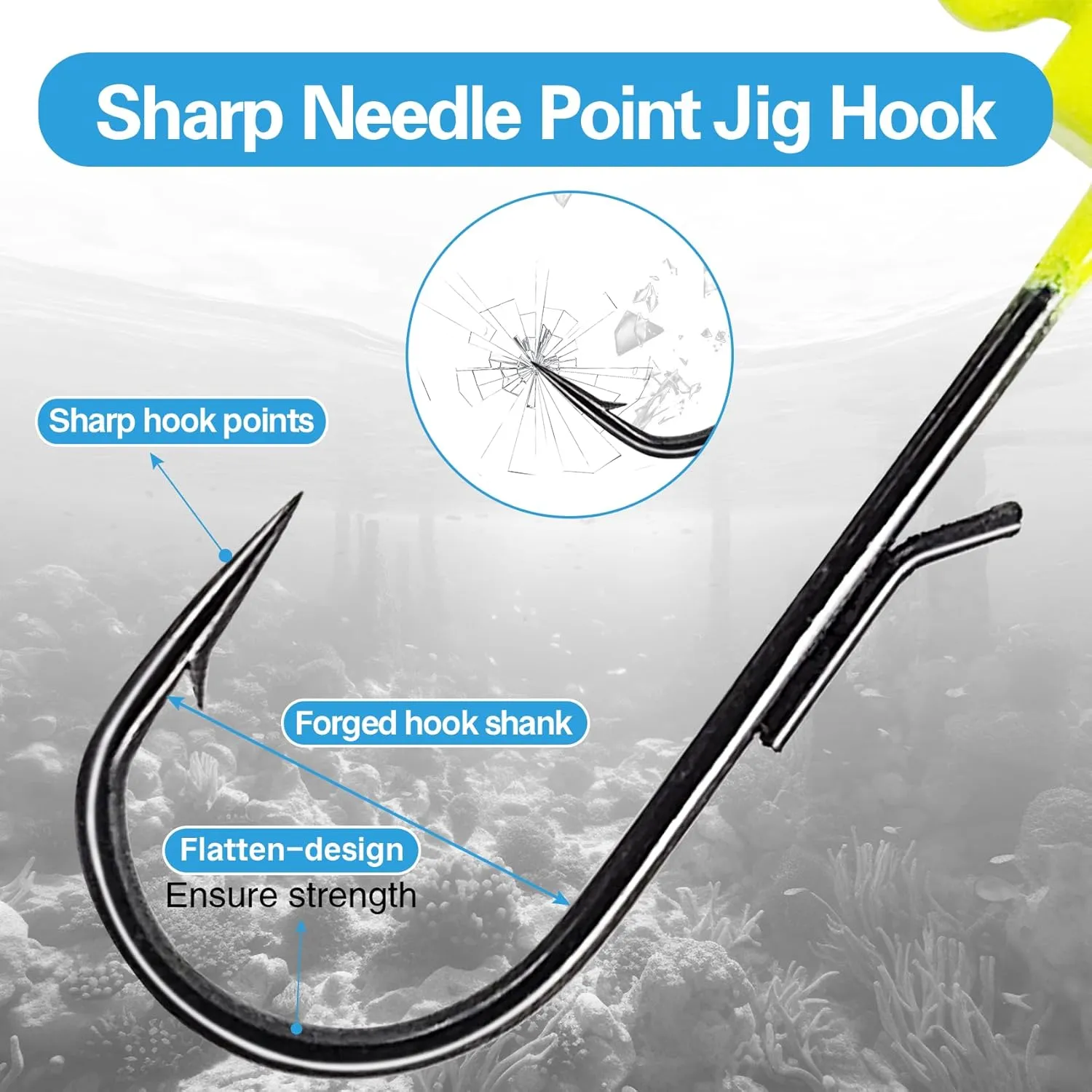 Ned Rig Jig Kits Including Weedless & Extra Wide Gap (EWG) Styles, 25PCS Mushroom Jig Heads for Bass Trout Crappie Fishing 5 Colors 1/5oz 1/6oz 1/8oz 1/10oz 1/16oz Available
