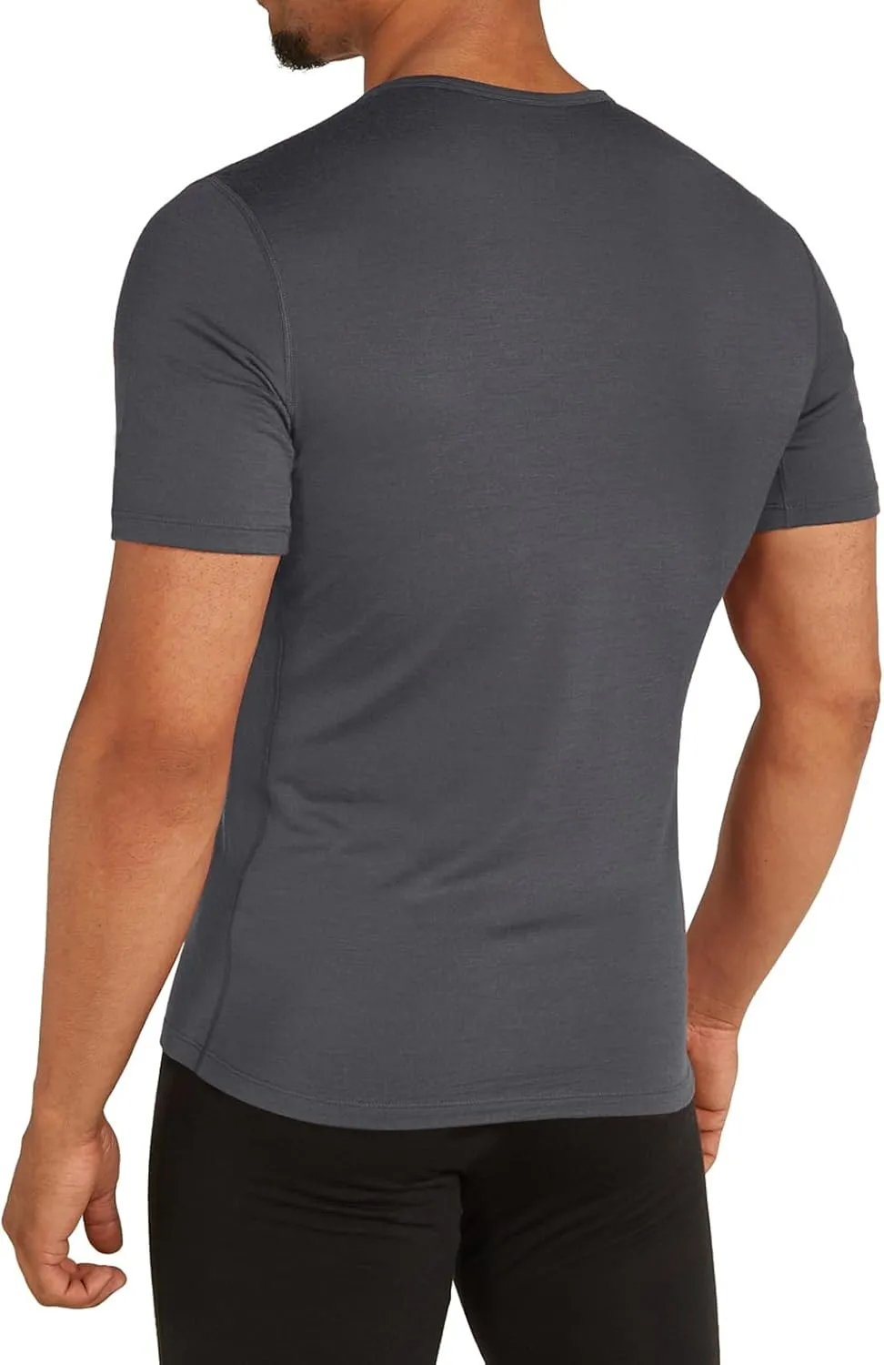 SIORO 100% Merino Wool T-Shirt for Men Short Sleeve Base Layers Odor Resistance Crew Neck Undershirt for Outdoor Hiking S-XXL