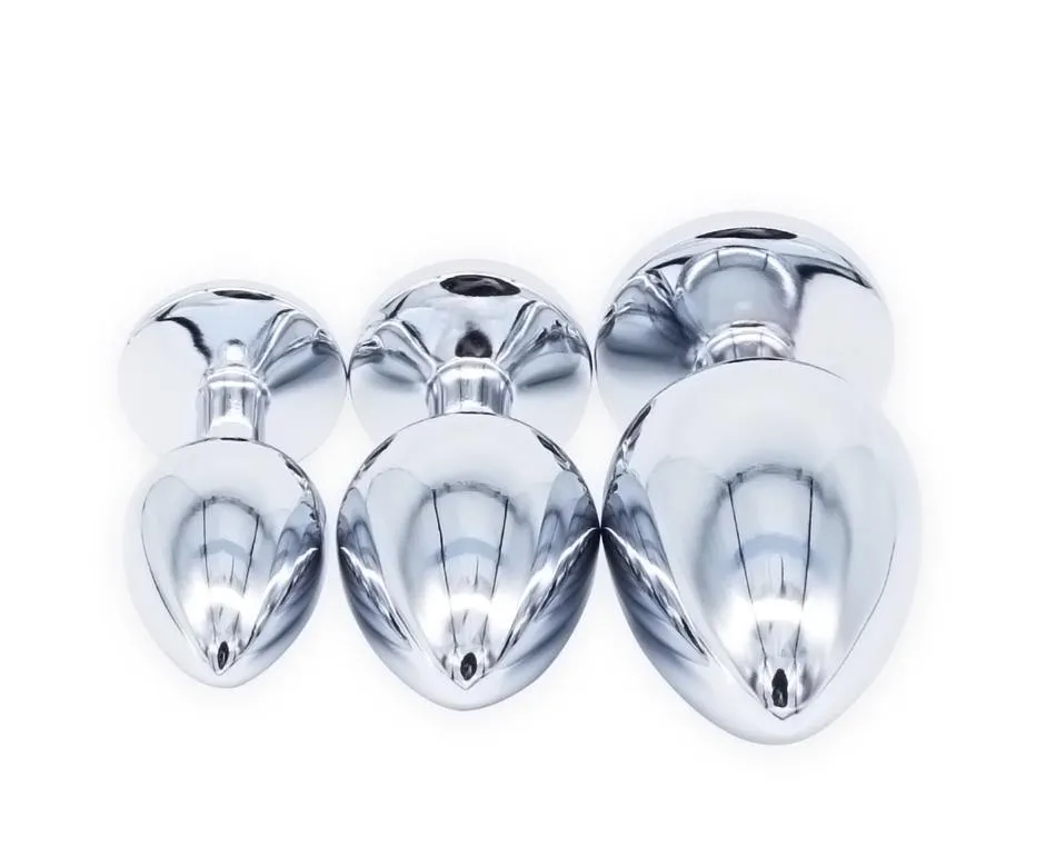 Stainless Steel Jewel Anal Plug