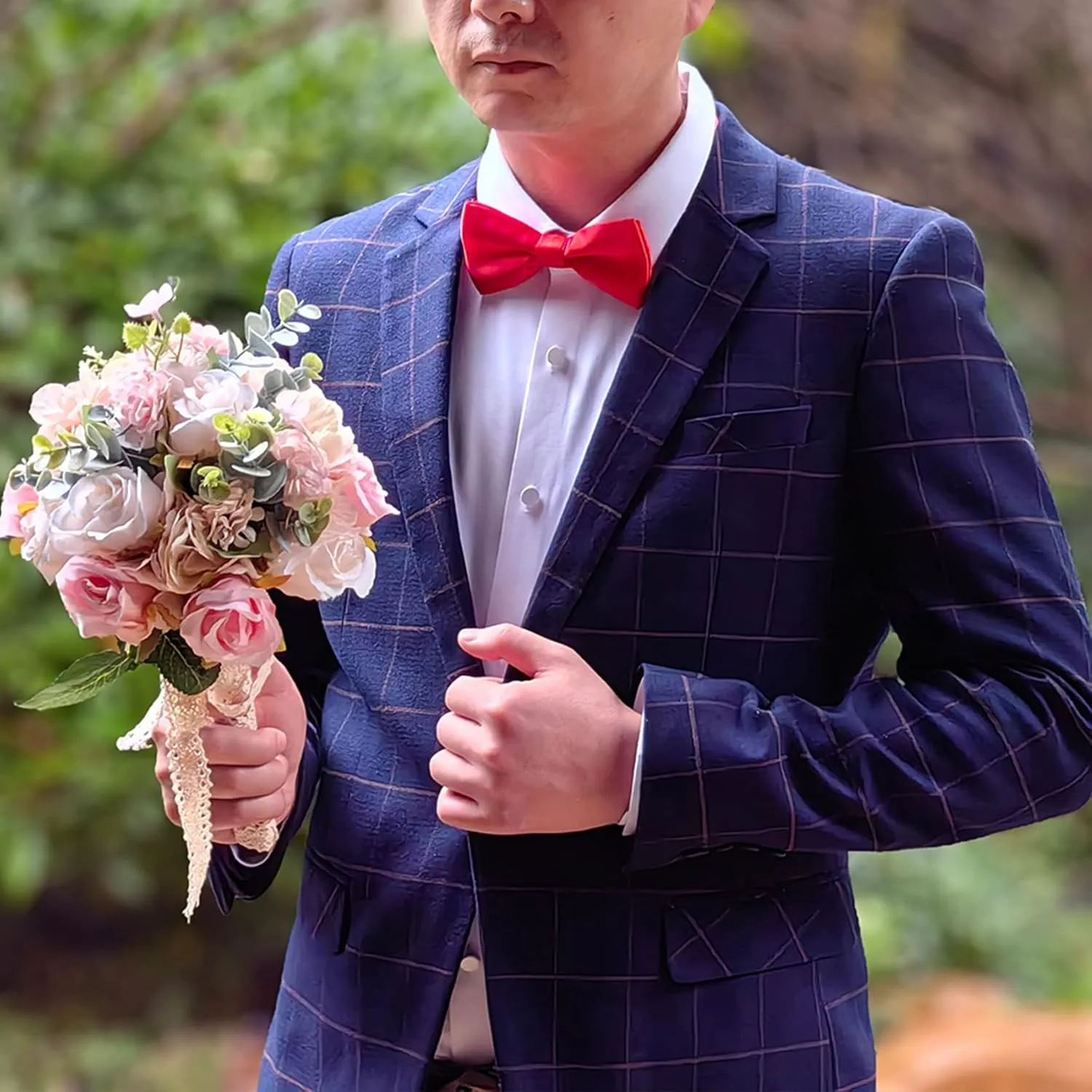 SYAYA Men's Bow Tie, Silk Bowtie for Men Pre-Tied Clip-On Formal Tuxedo or Weddings & Easter Day Dinner Parties U-MBT3