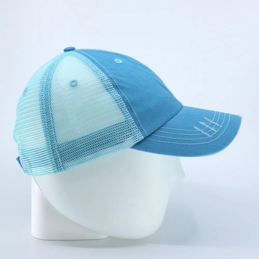 The Vintage Year Washed Cotton Unstructured Soft Mesh Adjustable Trucker Baseball Cap