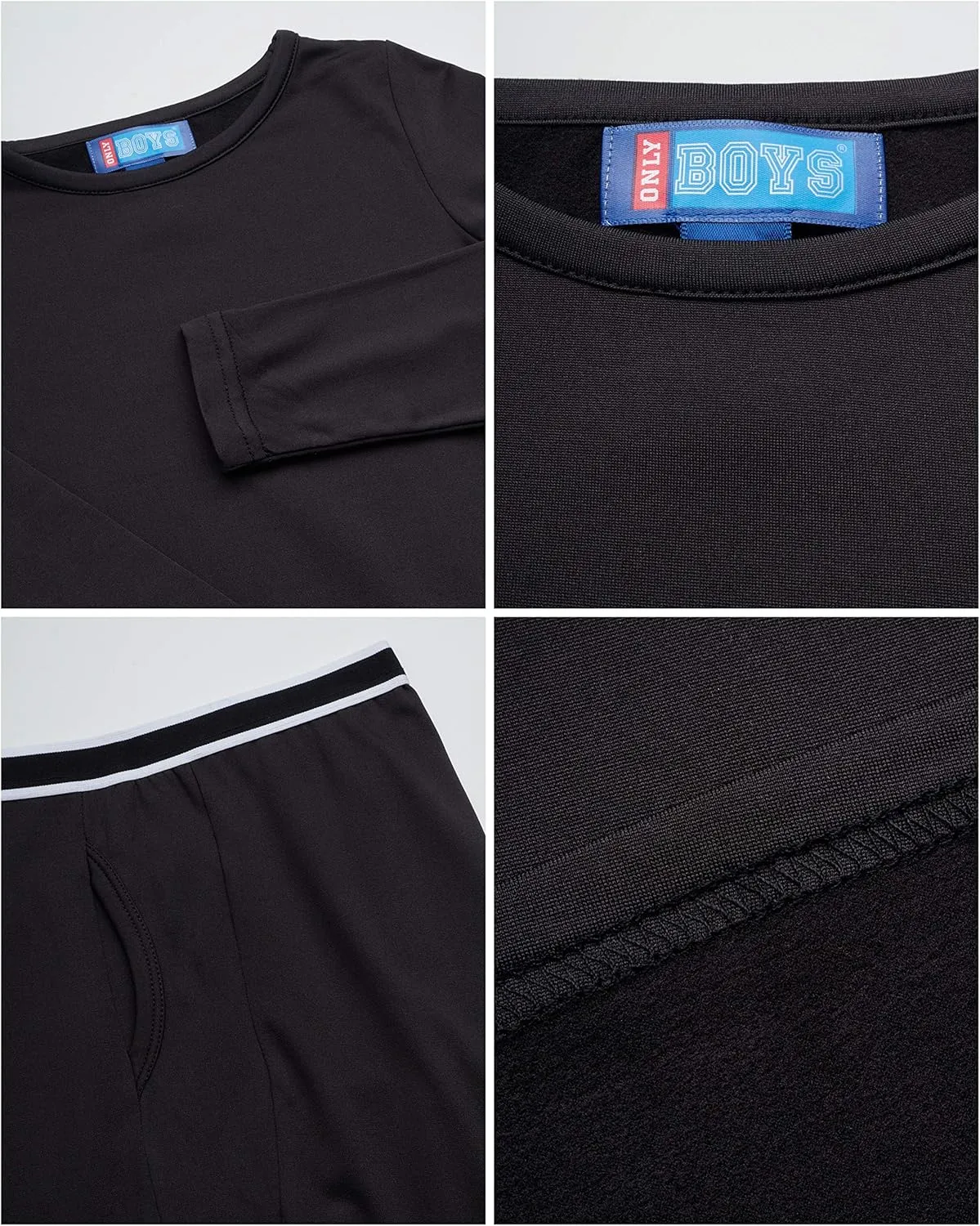 Thermal Underwear Set  2 Piece Brushed Fleece Top and Long Johns (2T-16)