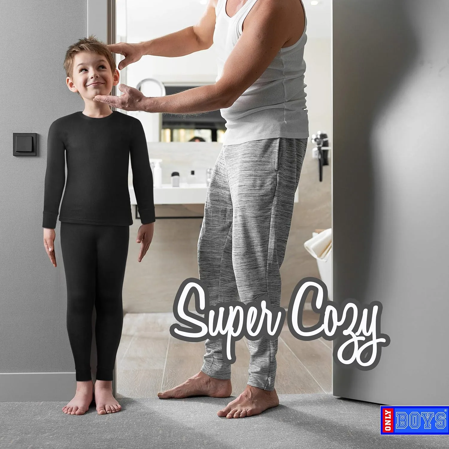 Thermal Underwear Set  2 Piece Brushed Fleece Top and Long Johns (2T-16)