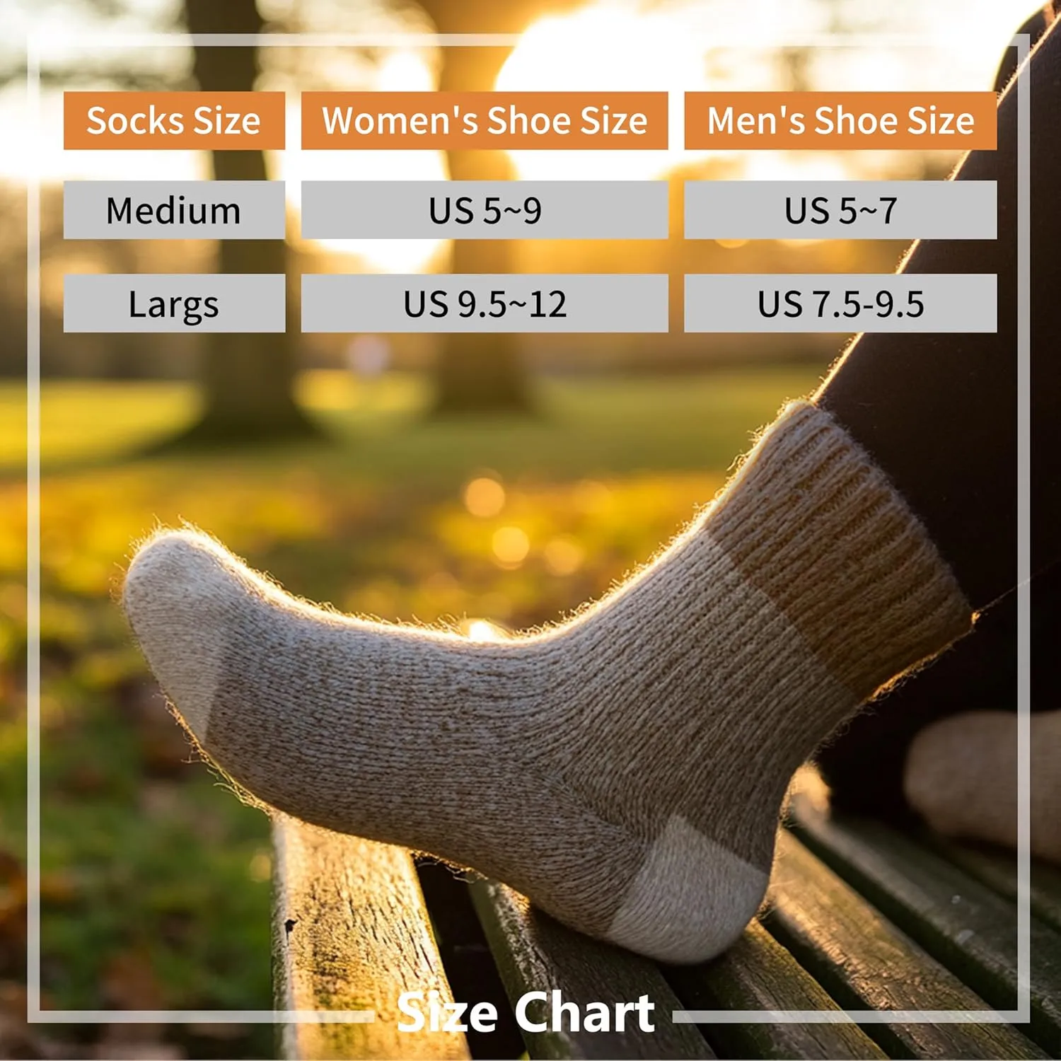 Time May Tell Womens Merino Wool Thermal Socks Warm Cushioned Boot Socks for Winter, Hiking & Outdoor Activities 3 Pack