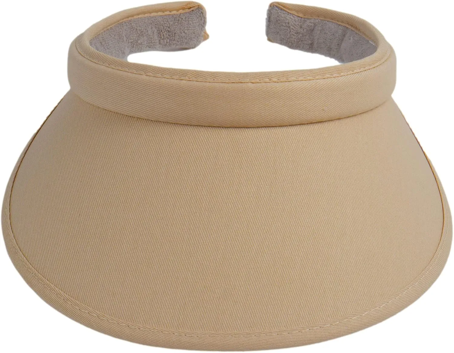 TOP HEADWEAR Sports Cotton Twill Clip-On Visor 3.5 Inch Wide Brim