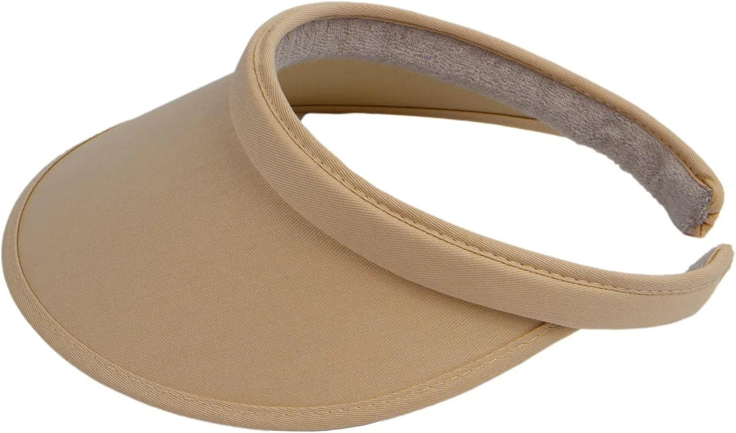 TOP HEADWEAR Sports Cotton Twill Clip-On Visor 3.5 Inch Wide Brim