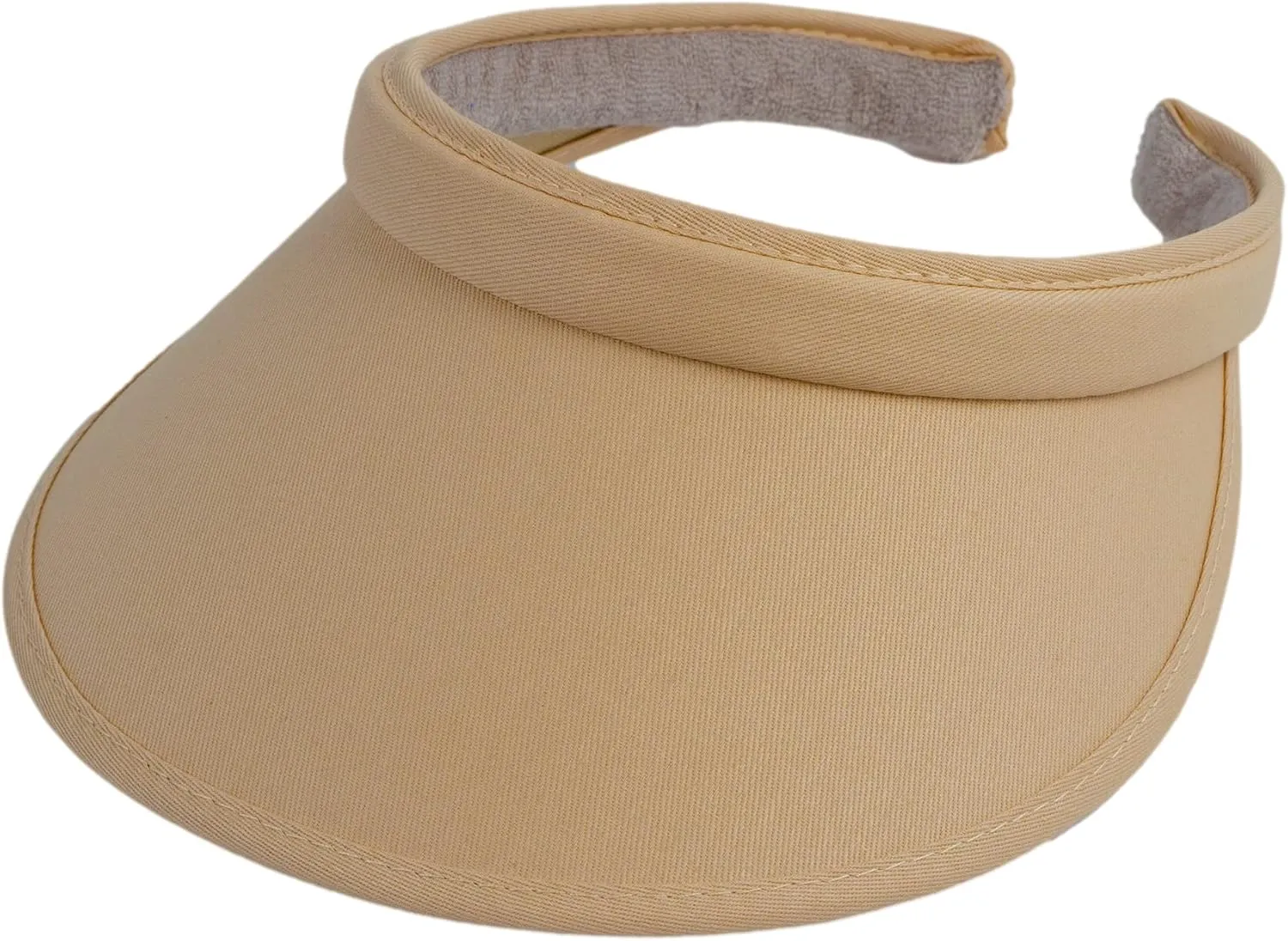 TOP HEADWEAR Sports Cotton Twill Clip-On Visor 3.5 Inch Wide Brim
