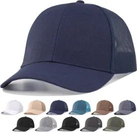 XXL Plus Size Trucker Hat Snapback Big Head Men's Mesh-Back Ball Cap