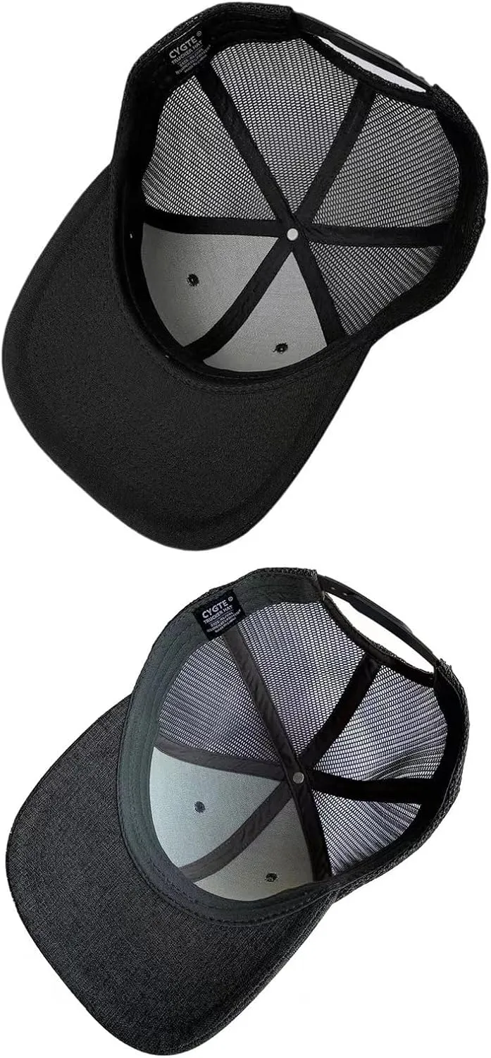 XXL Plus Size Trucker Hat Snapback Big Head Men's Mesh-Back Ball Cap